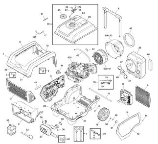 Part Location Diagram of 709667 Briggs and Stratton Decal